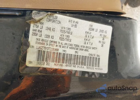 1996 Jeep Grand Cherokee Limited from USA, damaged, VIN 1J4GZ78Y3TC191000